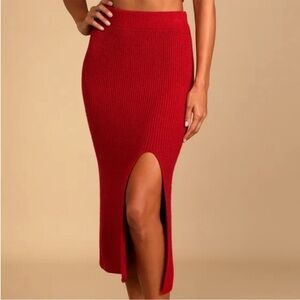 NWOT Lulus Sweater Bodycon Skirt